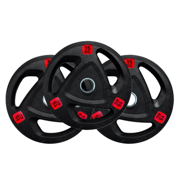 Weight Plate (P5338) แผ่นน้ำหนักหุ้มยาง มาตรฐานฟิตเนส - 1 ชิ้น - Image 4